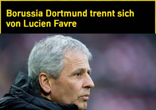 多特1-5不敌斯图加特后,宣布主帅法夫尔下课