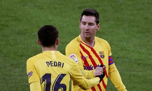 梅西双响加两次中柱，巴萨3-2力克毕尔巴鄂