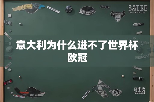 意大利为什么进不了世界杯欧冠