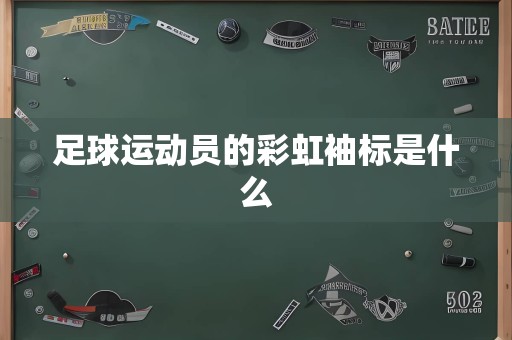 足球运动员的彩虹袖标是什么