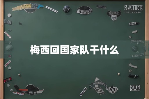 梅西回国家队干什么