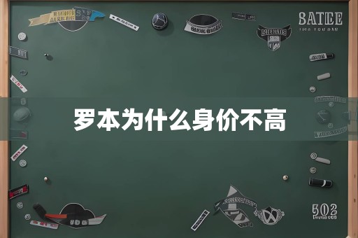 罗本为什么身价不高