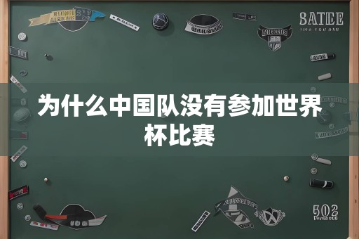 为什么中国队没有参加世界杯比赛