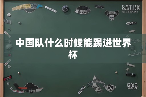 中国队什么时候能踢进世界杯