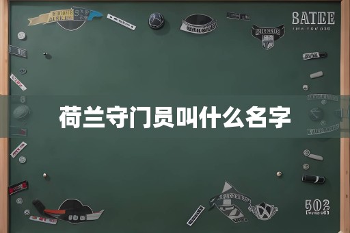荷兰守门员叫什么名字
