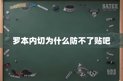 罗本内切为什么防不了贴吧