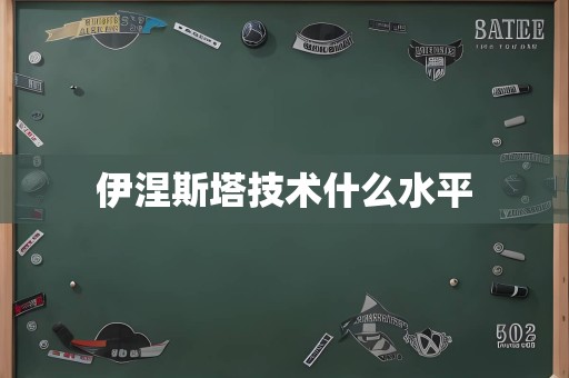 伊涅斯塔技术什么水平