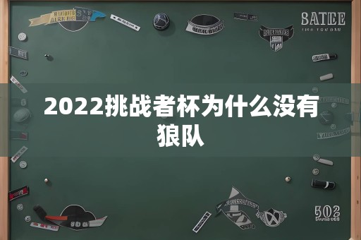 2022挑战者杯为什么没有狼队