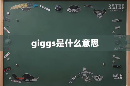 giggs是什么意思