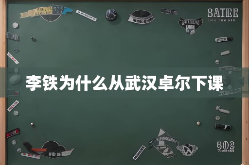 李铁为什么从武汉卓尔下课