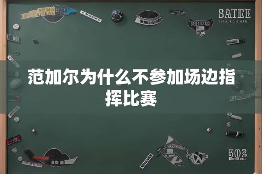 范加尔为什么不参加场边指挥比赛