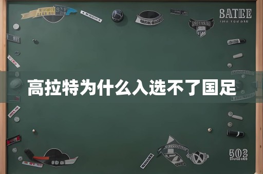 高拉特为什么入选不了国足