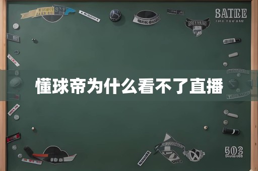 懂球帝为什么看不了直播