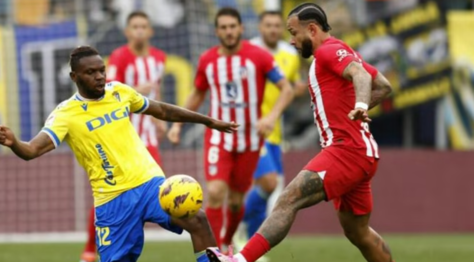 西甲-马竞0-2加的斯先赛落后赫罗纳4分 格列兹曼伤缺保利斯塔送礼