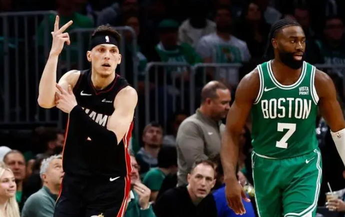 NBA-凯尔特人104-84热火大比分2-1领先，塔图姆22+11