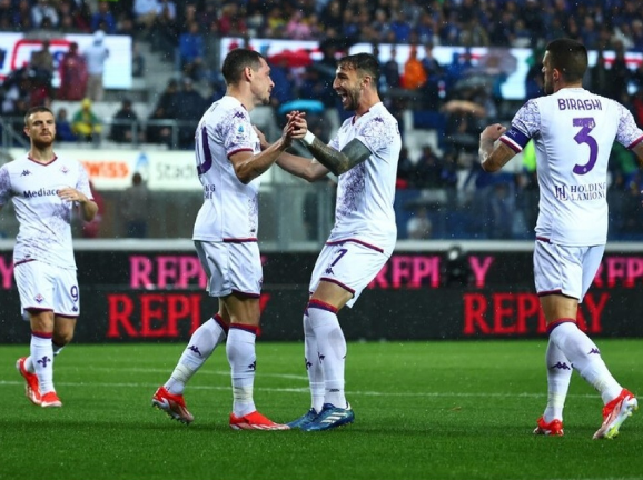 意甲-亚特兰大2-3佛罗伦萨赛季排名第4收官，贝洛蒂双响卢克曼建功