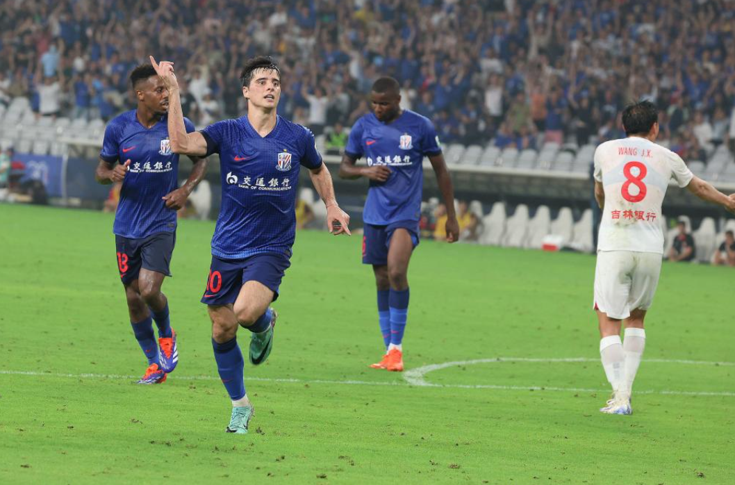 中超-特谢拉马莱莱朱辰杰破门 申花3-2亚泰喜提4连胜