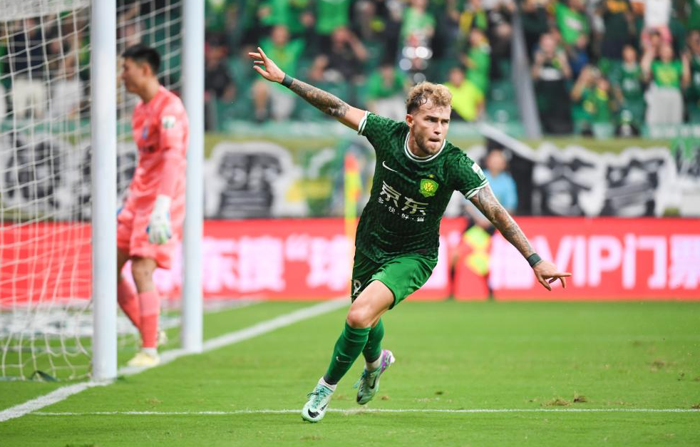 中超-贡萨洛破门张源建功 北京国安2-0天津津门虎