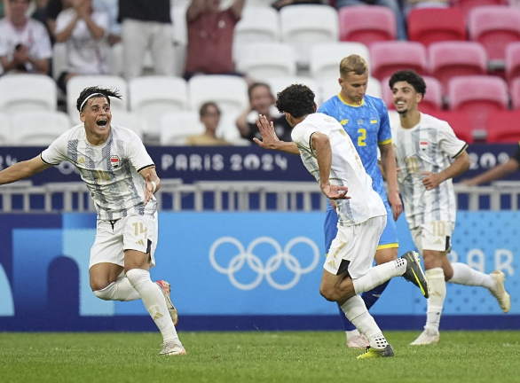 奥运会-伊拉克国奥2-1逆转乌克兰国奥，侯赛因点射，贾西姆破门