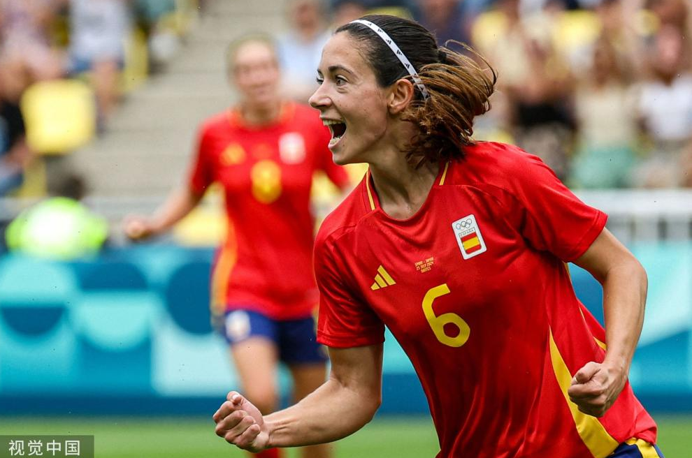 奥运会-西班牙女足2-1逆转日本女足，卡尔登泰、邦马蒂破门
