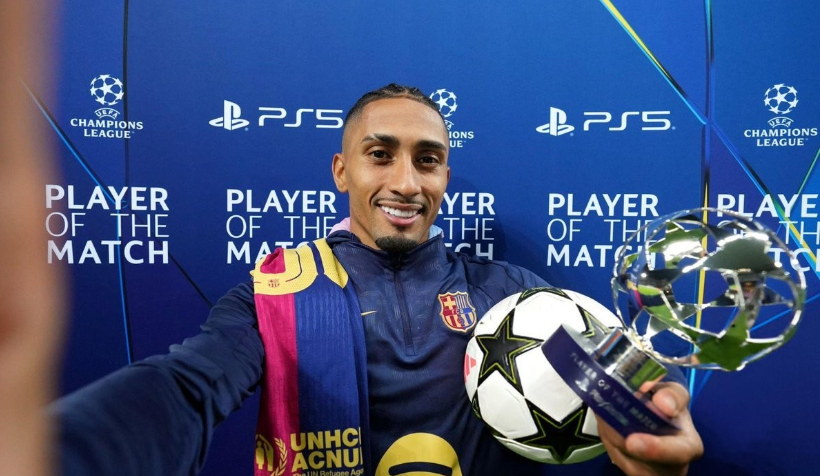 拉菲尼亚欧冠帽子戏法后展望未来，笑称奖杯空间需扩容