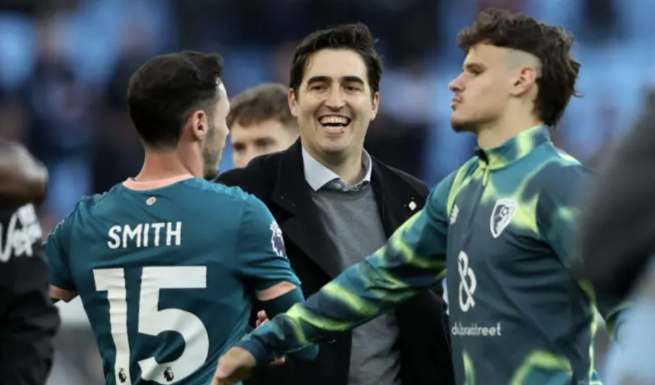 伯恩茅斯主帅伊劳拉：对1-1战平阿斯顿维拉感到满意