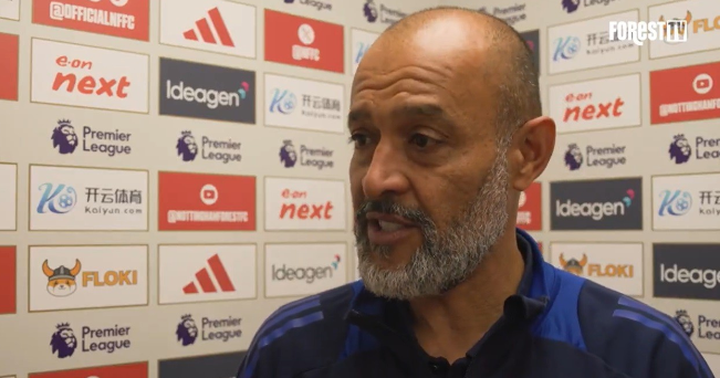 诺丁汉森林主帅努诺：专注当下，球队需持续进步