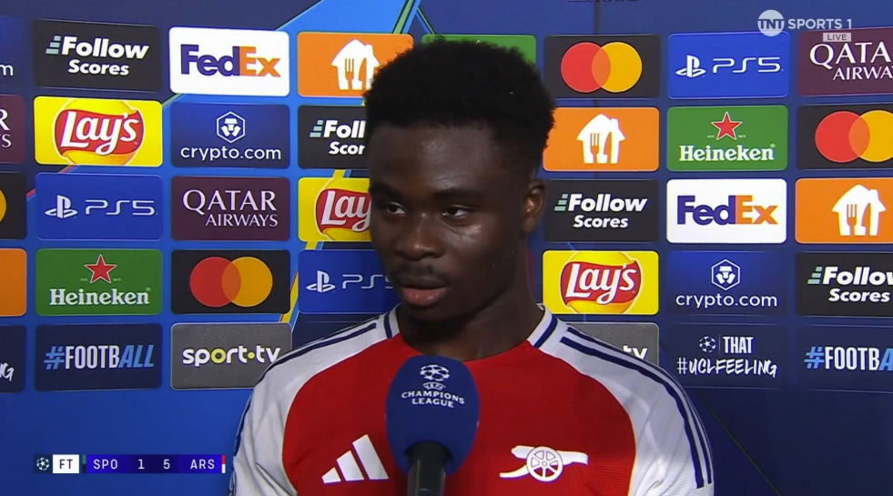 萨卡：点球无压力，阿森纳展现真正实力