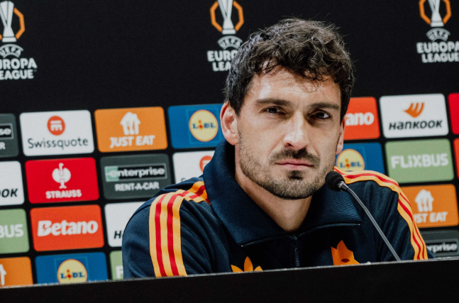 胡梅尔斯谈罗马生涯与欧联杯对阵热刺：期待挑战，不畏强敌