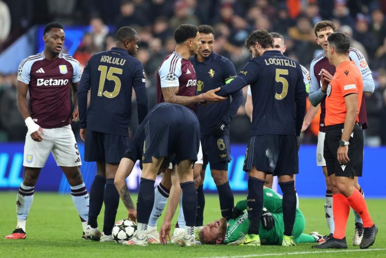 维拉尤文欧冠激战90分钟，互交白卷0-0收场