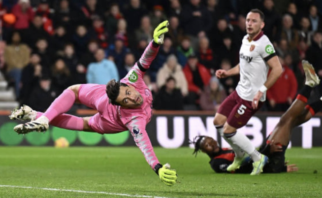 西汉姆联守门员法比安斯基：对伯恩茅斯一战虽憾平但收获宝贵一分