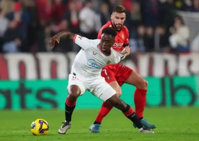 西甲-塞维利亚与奥萨苏纳激战，1-1握手言和西甲第15轮