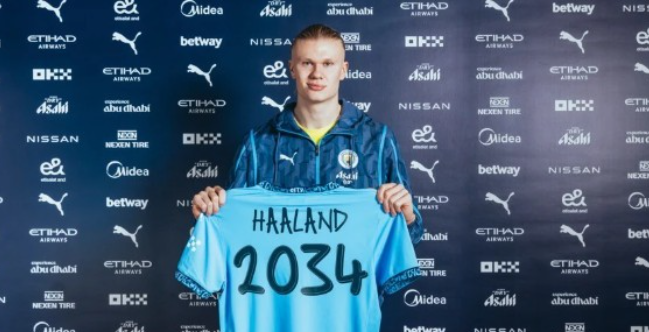 曼城惊讶英超CEO未认可哈兰德超长合同