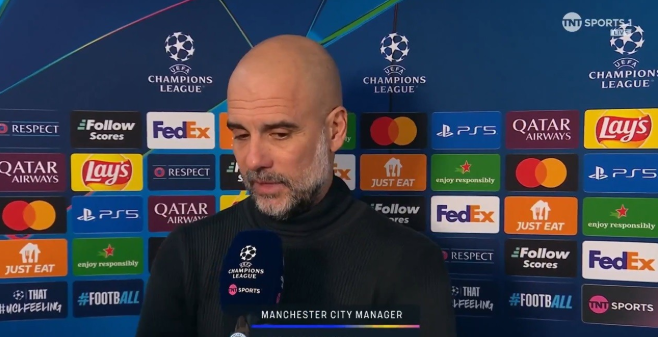 瓜迪奥拉谈曼城欧冠失利：接受失败，但仍有晋级希望