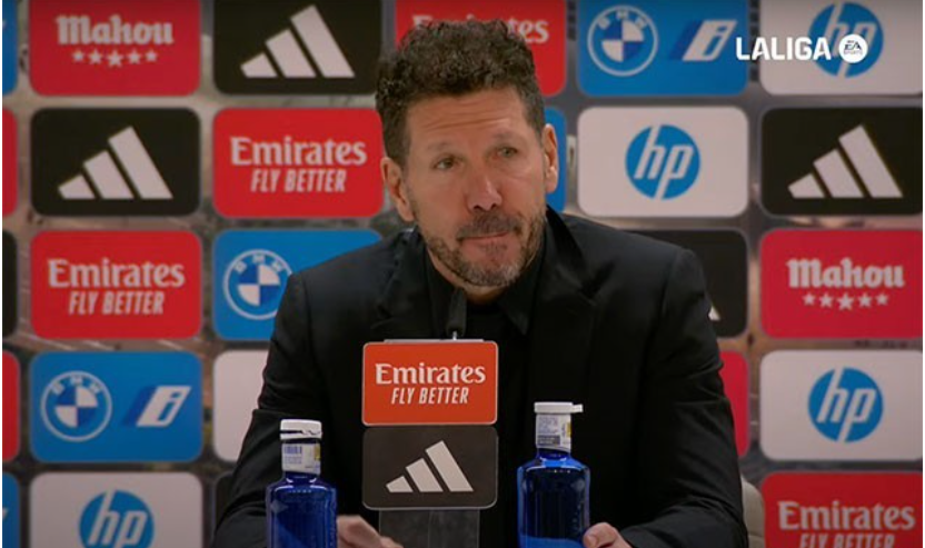 西蒙尼点评马竞1-1皇马：平局合理，裁判执法公正