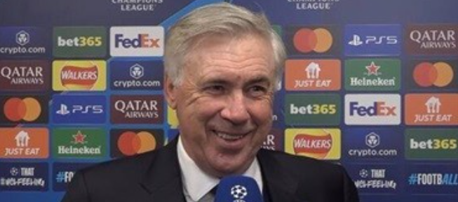 安切洛蒂：皇马逆转取胜展现性格与个性，期待伯纳乌决战