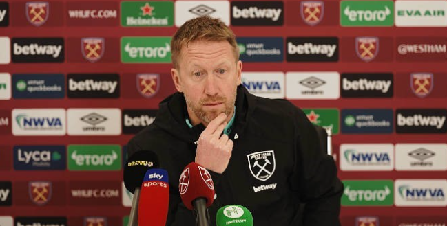 西汉姆联主帅波特谈对阵阿森纳：期待回应失望，球队每天都在进步