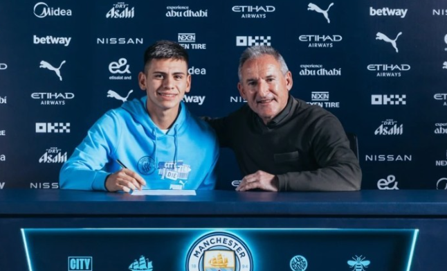 曼城新援埃切韦里：梦想成真，立志成顶级球员