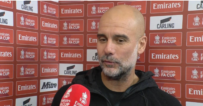 瓜迪奥拉谈足总杯1/8决赛：尊重对手，期待球员表现