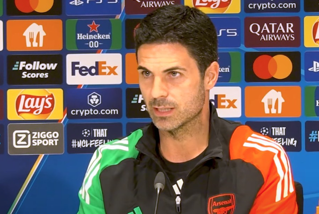阿森纳主帅阿尔特塔欧冠赛前新闻发布会实录