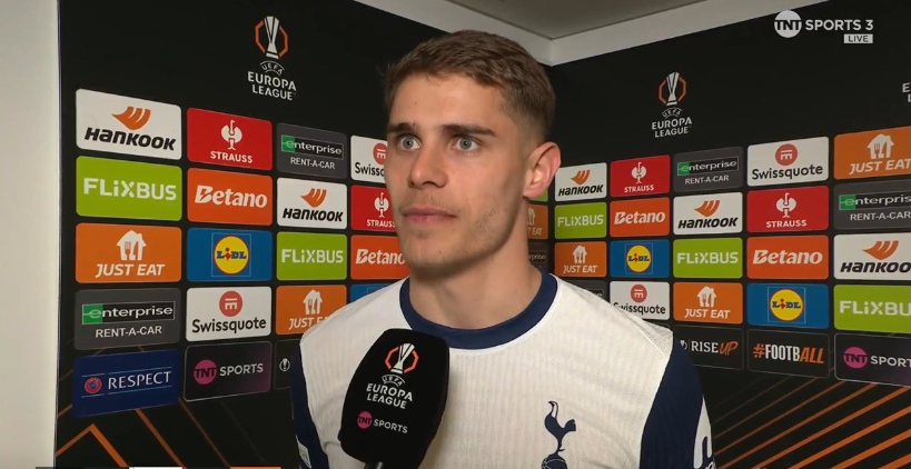 范德芬：热刺晋级八强令人高兴，期待与法兰克福的对决