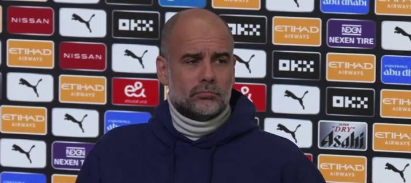 瓜迪奥拉谈曼城缺席欧冠八分之一决赛：意昂5不配在那里