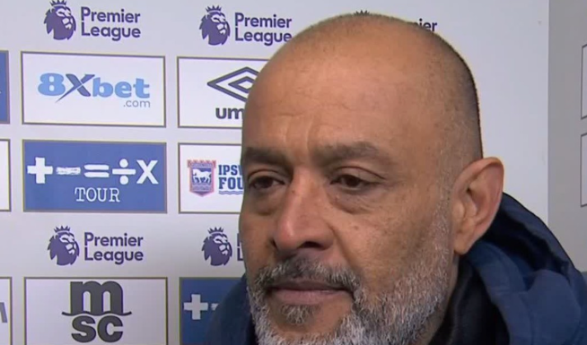 诺丁汉森林4-2胜伊普斯维奇，努诺强调胜利意义与球员天赋