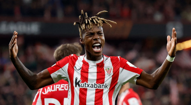 阿森纳新任体育总监贝尔塔接触毕尔巴鄂竞技前锋尼科-威廉斯