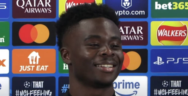 萨卡赛前谈欧冠对阵皇马：满怀期待，专注胜利