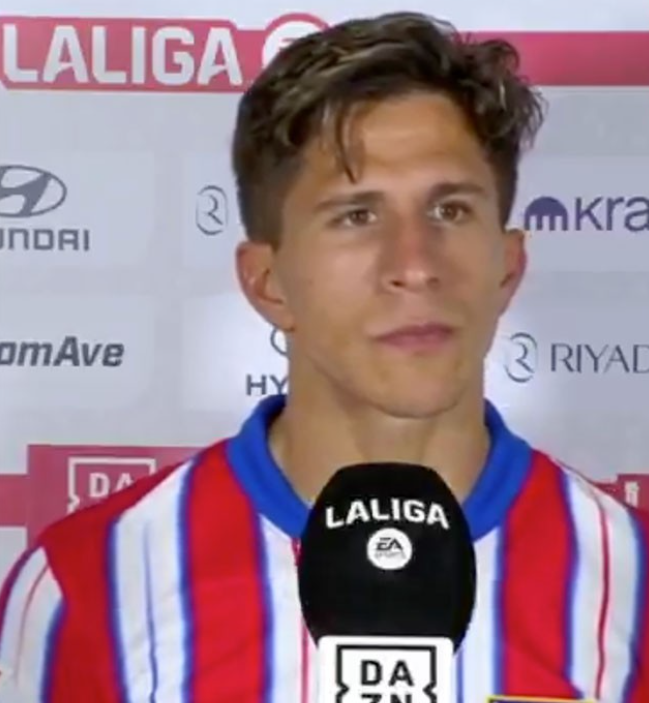 朱利亚诺-西蒙尼赛后采访：满意胜利，为马竞全力以赴