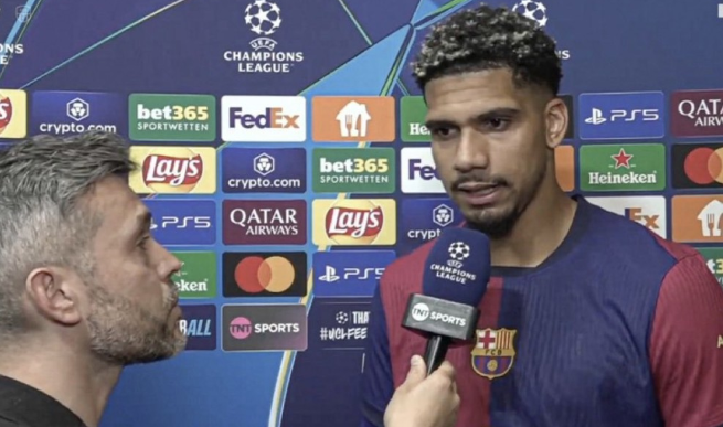 阿劳霍：为巴萨效力让我发挥最佳，晋级欧冠半决赛倍感荣幸