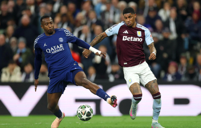 拉什福德欧冠表现起伏，维拉仍考虑永久签下