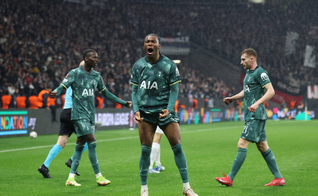 热刺务实战术奏效，1-0胜法兰克福挺进欧联杯四强