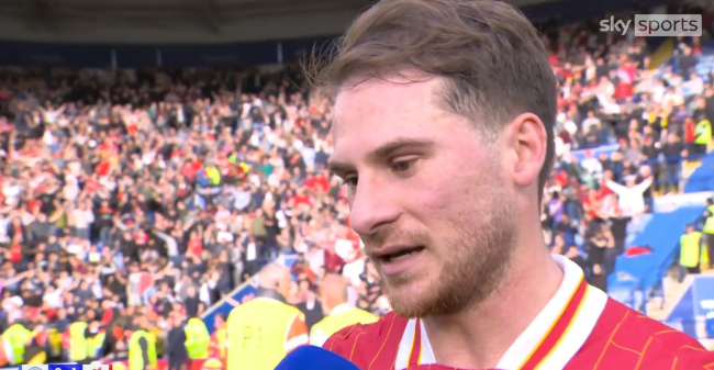 麦卡利斯特赛后喜悦：为阿诺德复出进球开心，团队胜利至上